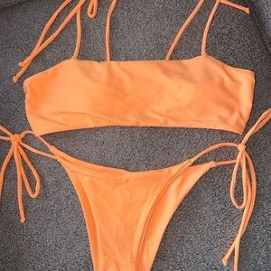 SHEIN Bright Orange Swimwear